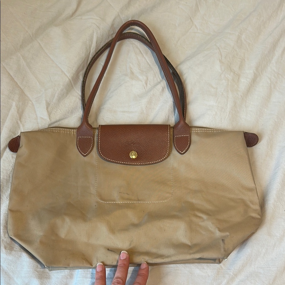 Longchamp Paris Tan Tote Bag